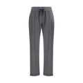 Brunello Cucinelli Graue Baumwoll-Freizeithose