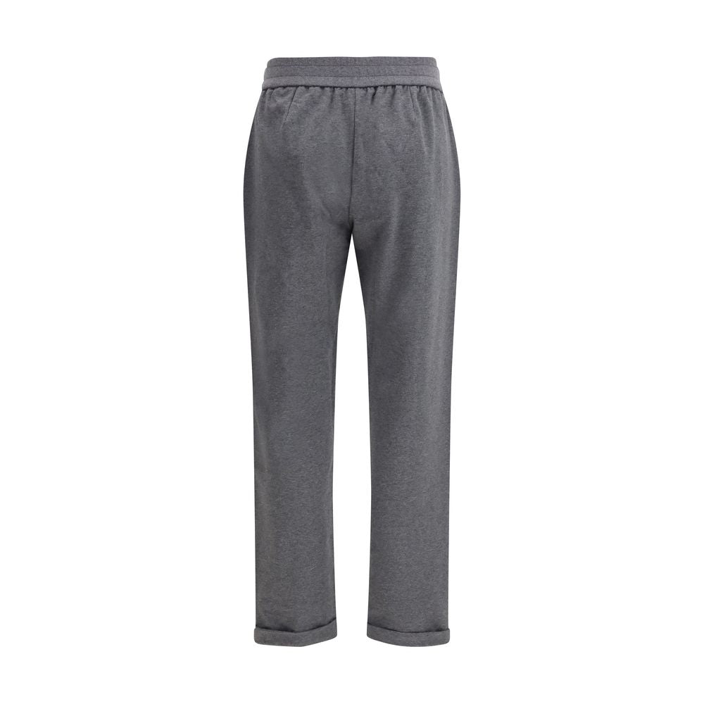 Brunello Cucinelli Graue Baumwoll-Freizeithose