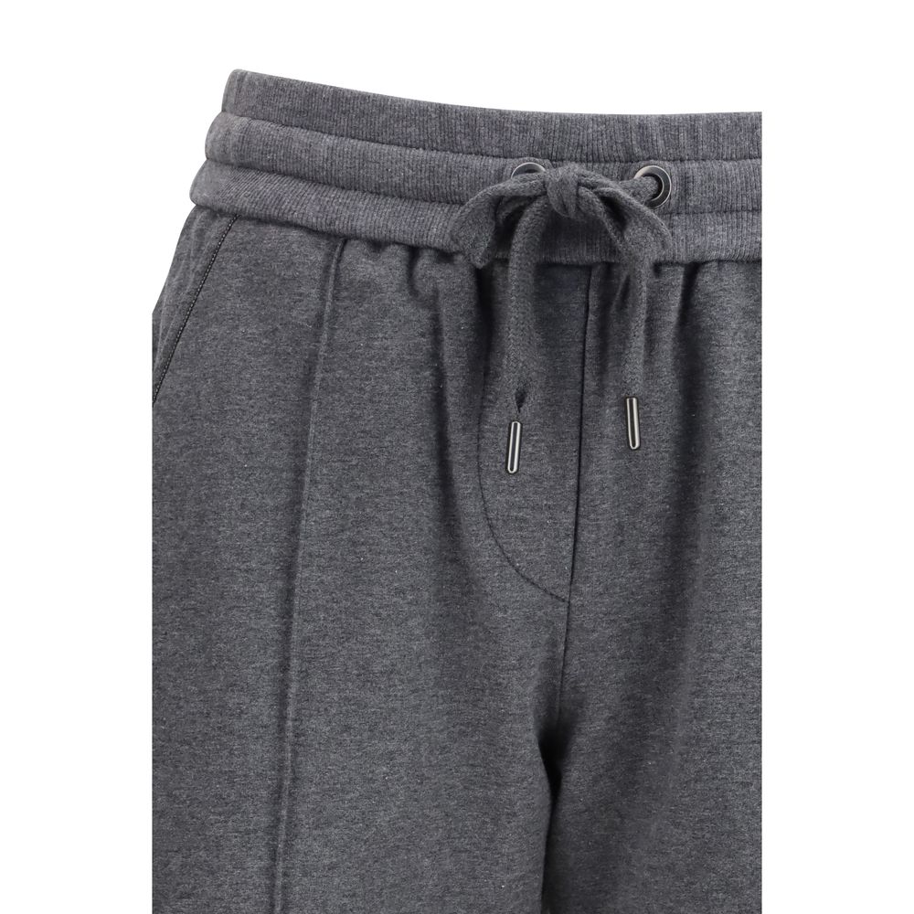 Brunello Cucinelli Graue Baumwoll-Freizeithose