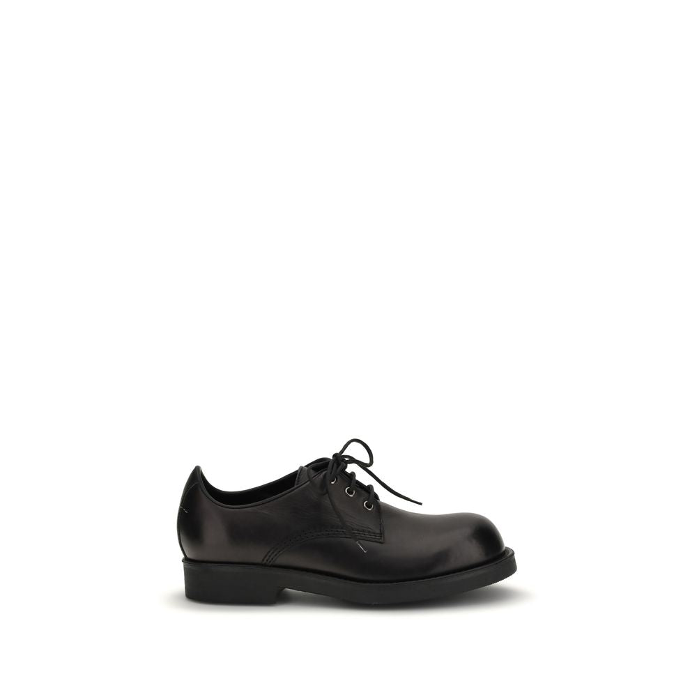 MM6 Schwarze Kalbsleder Bos Taurus Oxfords und Derbys