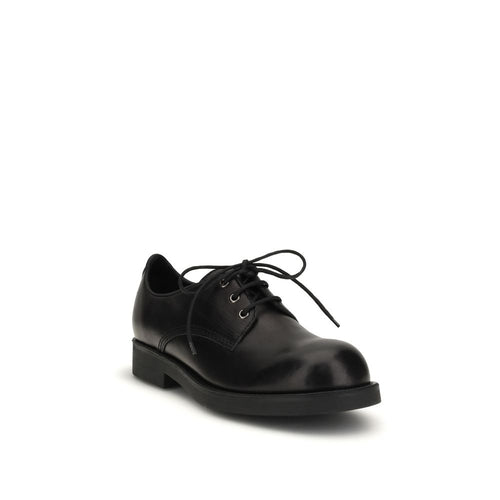MM6 Schwarze Kalbsleder Bos Taurus Oxfords und Derbys