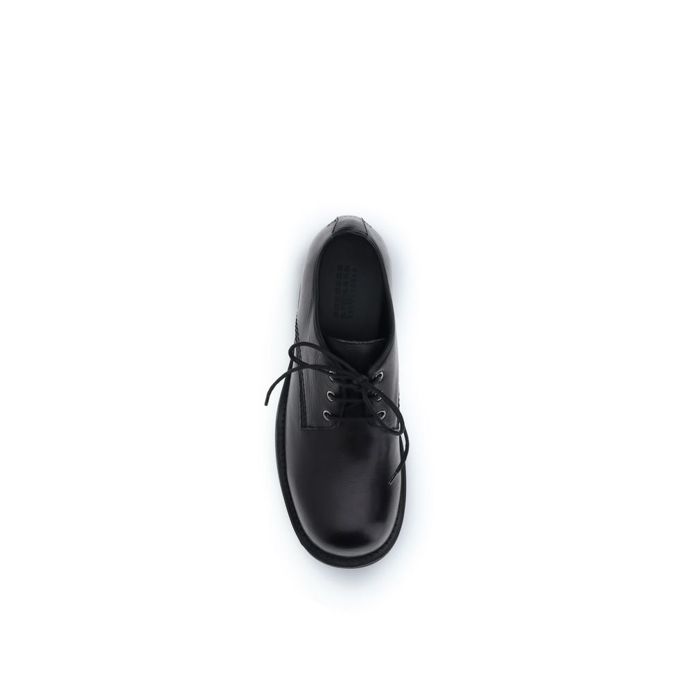 MM6 Schwarze Kalbsleder Bos Taurus Oxfords und Derbys