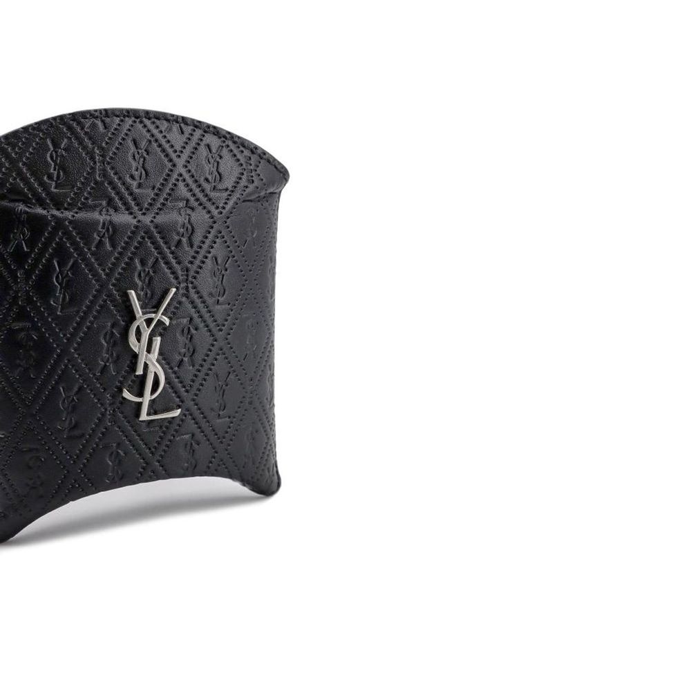 Saint Laurent Black Calfskin AirPod Case