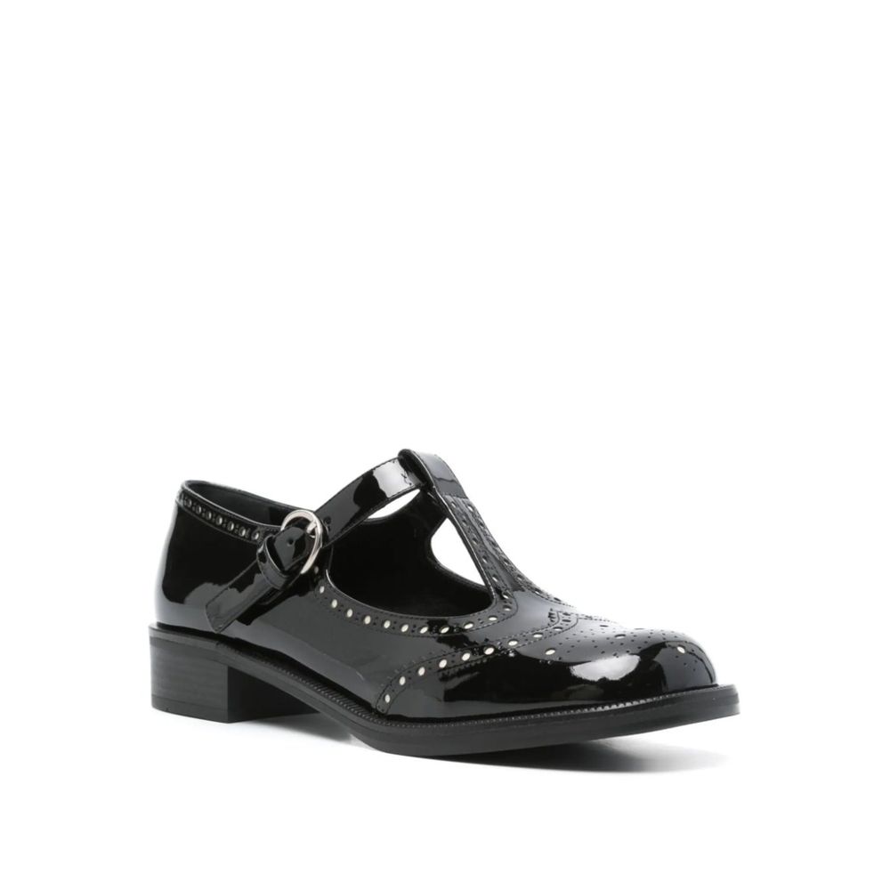 Miu Miu Black Calfskin Ballerinas