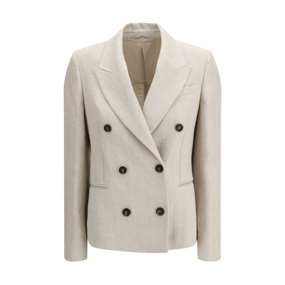 Brunello Cucinelli Beige Leinenblazer