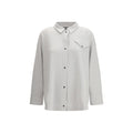 Fabiana Filippi Grey Fleece Wool Shirt