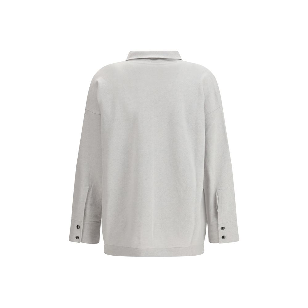 Fabiana Filippi Grey Fleece Wool Shirt