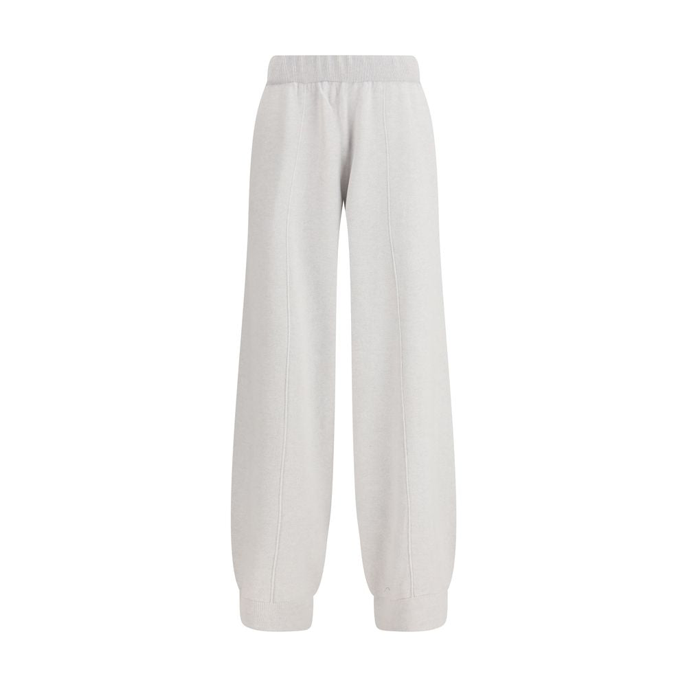 Fabiana Filippi Graue Freizeithose aus Fleece-Wolle