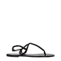 Isabel Marant Schwarze Leder-Flip-Flop-Sandalen