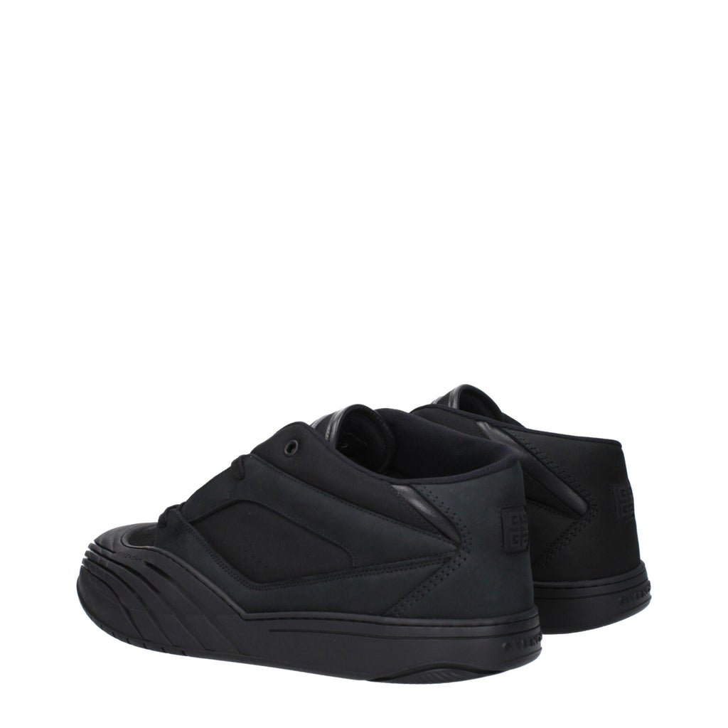 Givenchy Schwarze Stoff-Sneaker mit niedrigem Schaft