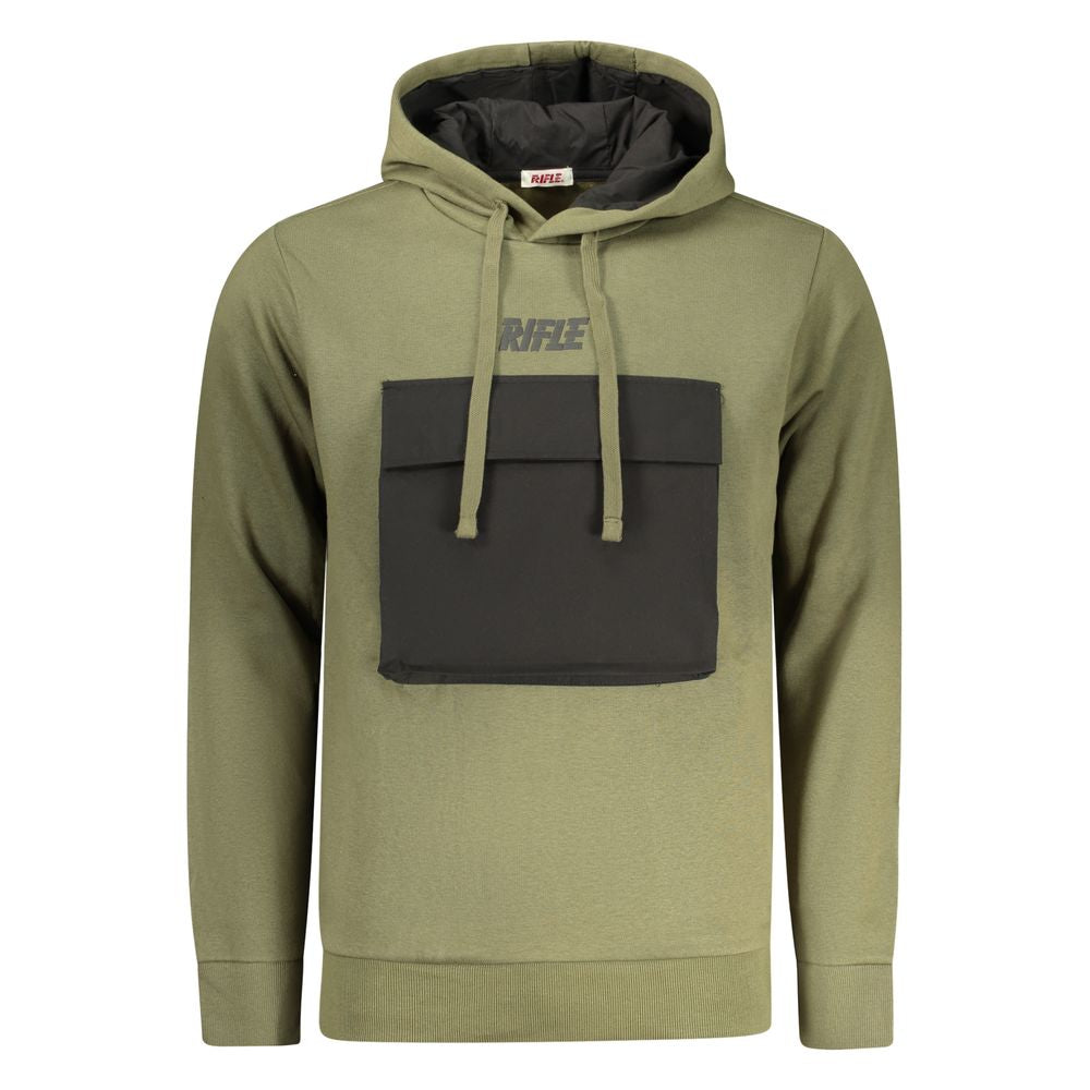 Rifle Men's Cotton Hoodie in Green