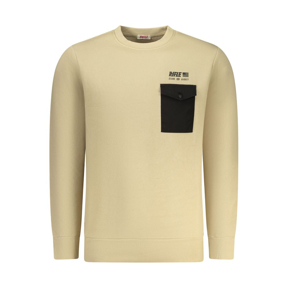 Rifle Beige Baumwoll-Sweatshirt für Herren