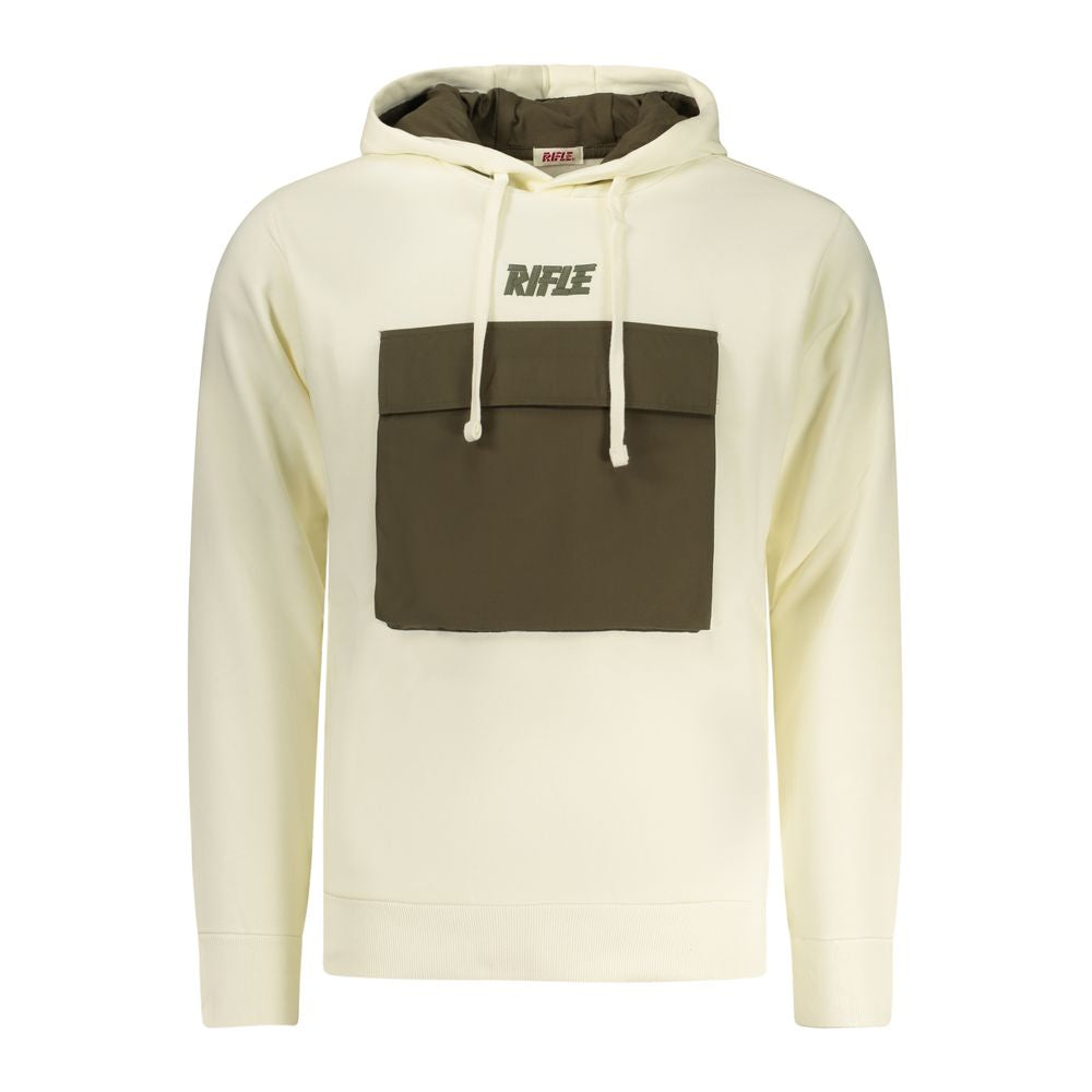 Rifle Weißes Baumwoll-Sweatshirt für Herren