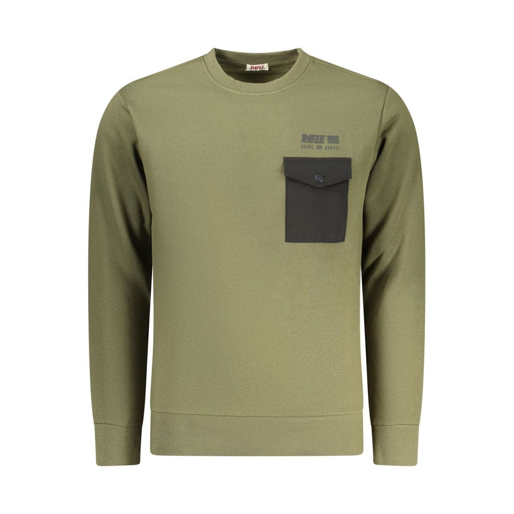 Rifle Green Cotton Men's Sweatshirt