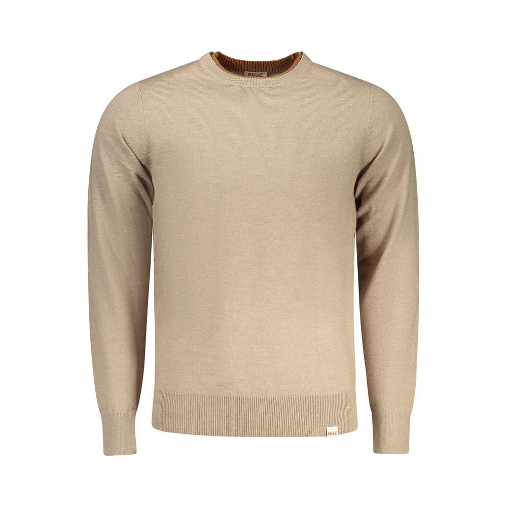 Rifle Men's Beige Polyester Sweater