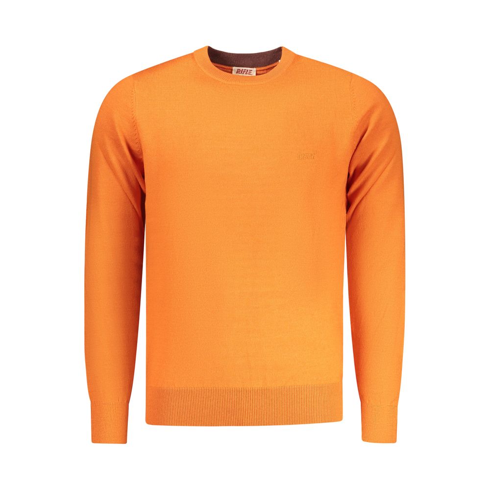 Rifle Men's Sweater in Orange Polyester