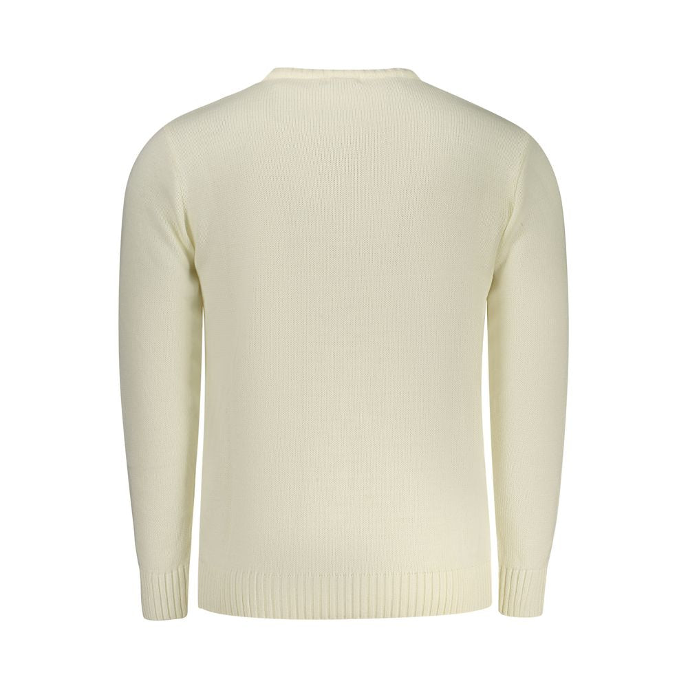 Rifle Men's White Acrylic Sweater