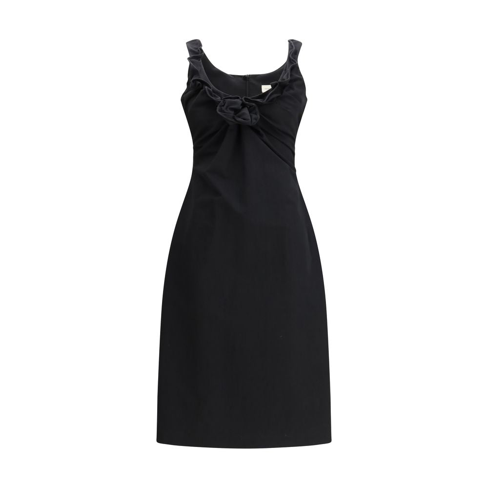 Magda Butrym Schwarzes Baumwollkleid für den Alltag