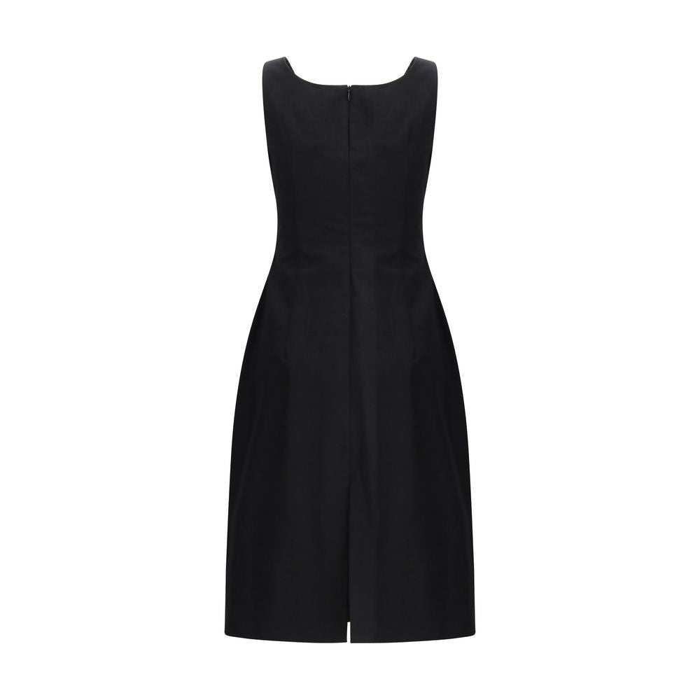 Magda Butrym Schwarzes Baumwollkleid für den Alltag