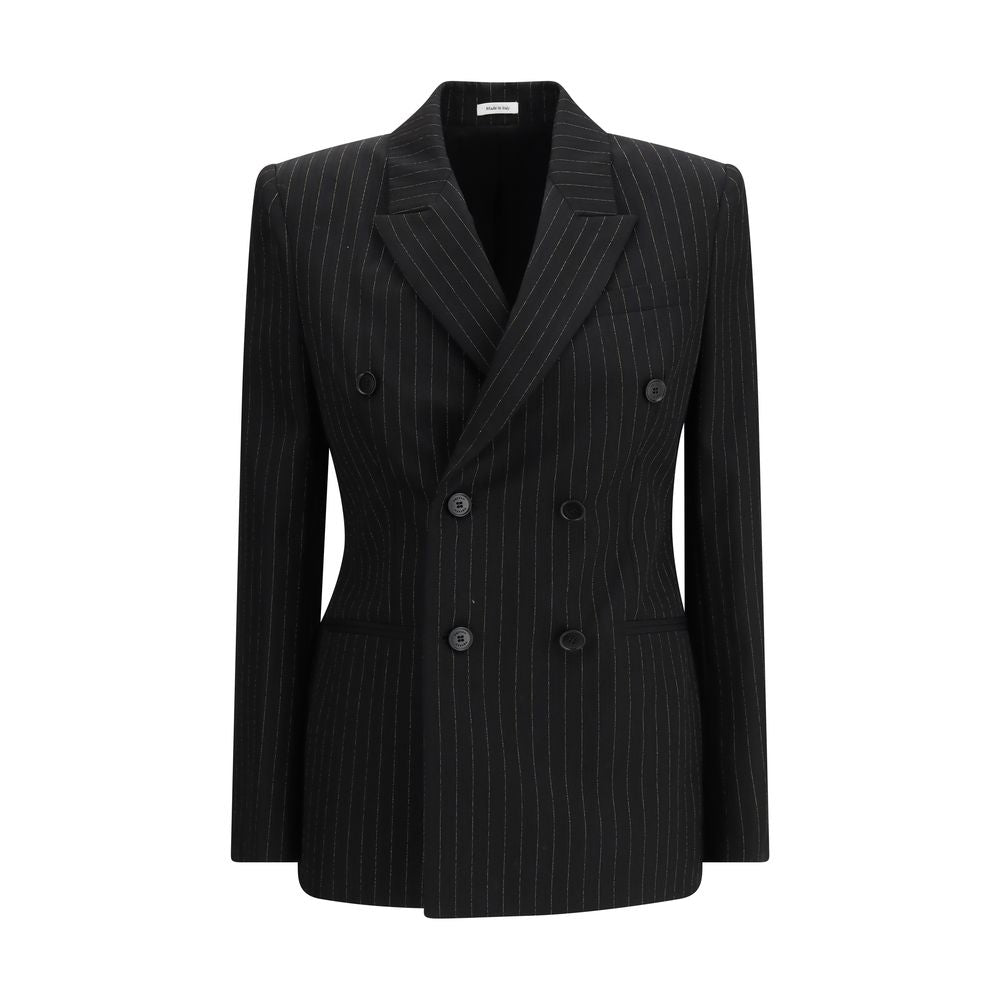 Alexander McQueen Schwarzer Wollblazer