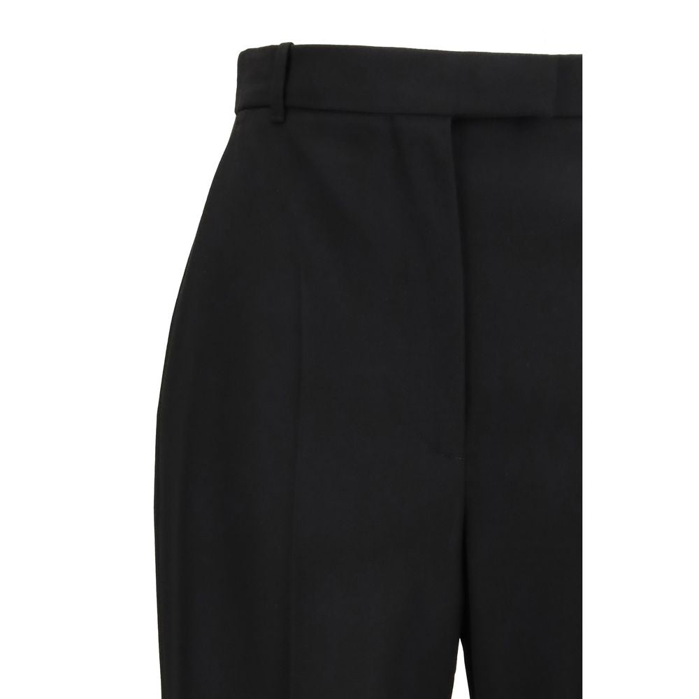 Alexander McQueen Black Cotton Tailored Trousers