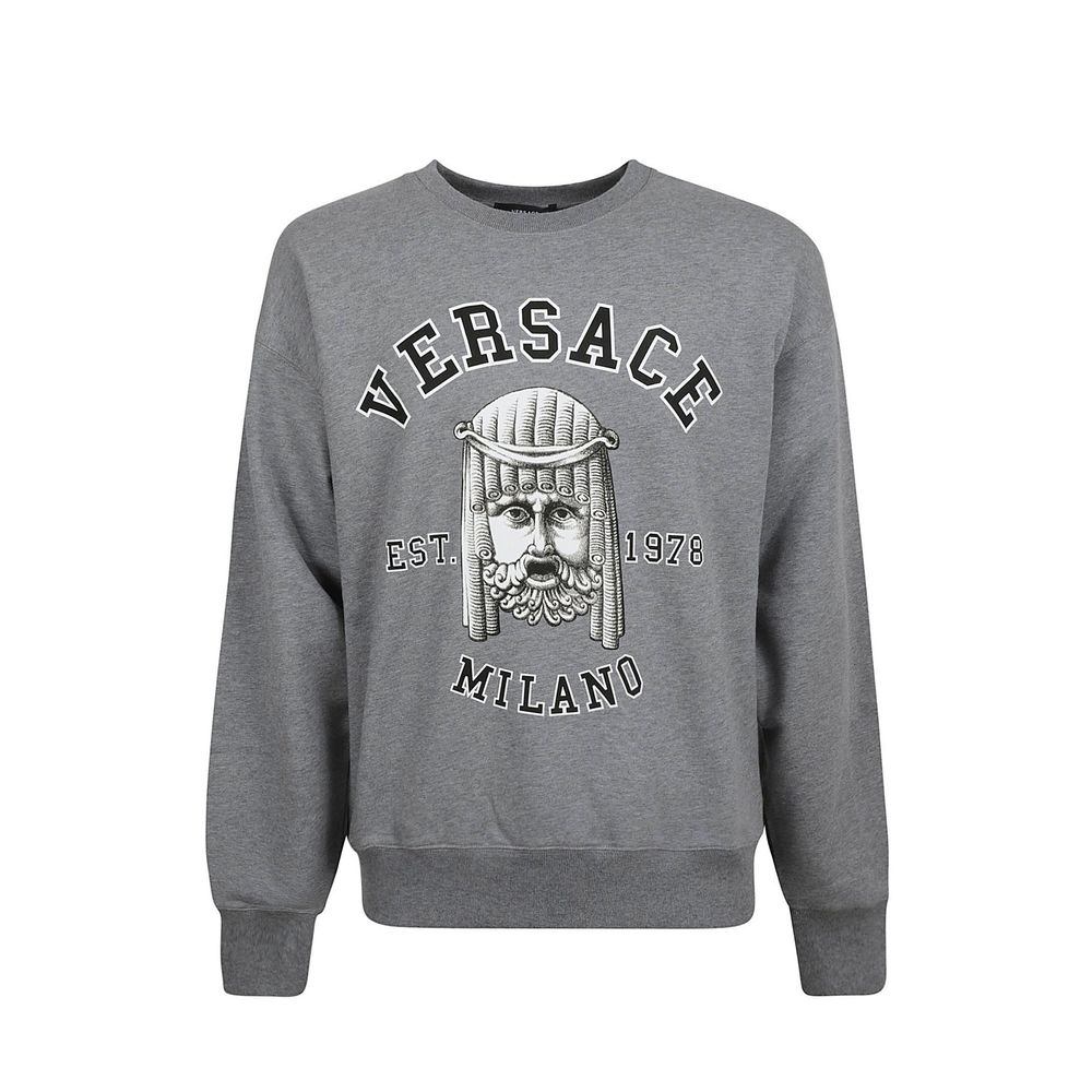 Versace Grauer Baumwoll-Sweatshirt