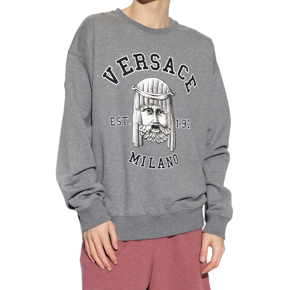 Versace Grauer Baumwoll-Sweatshirt
