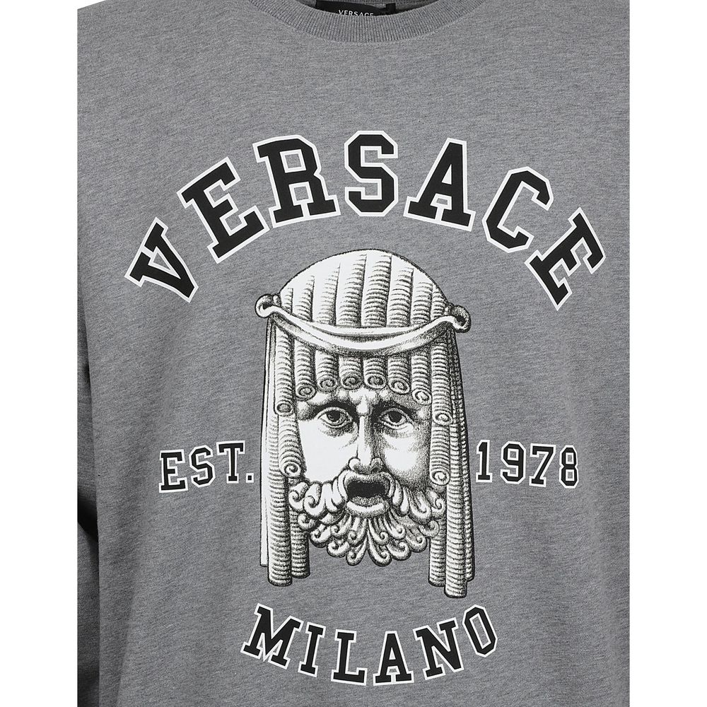 Versace Grauer Baumwoll-Sweatshirt