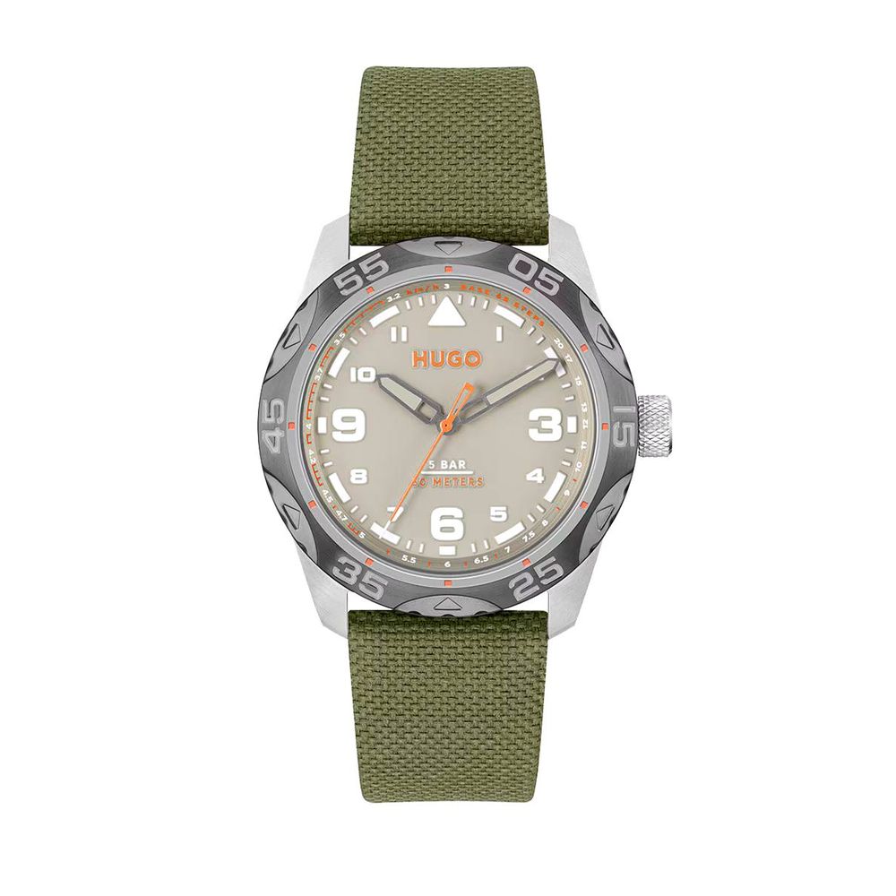 Hugo Boss Two-Tone Fabric Sports Watch