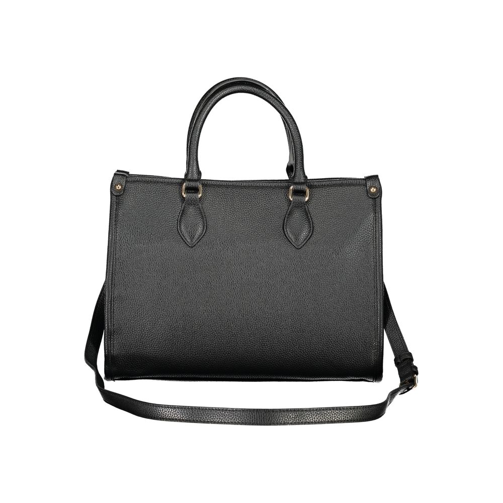 Mario Valentino Schwarze Damen-Handtasche aus Polyurethan