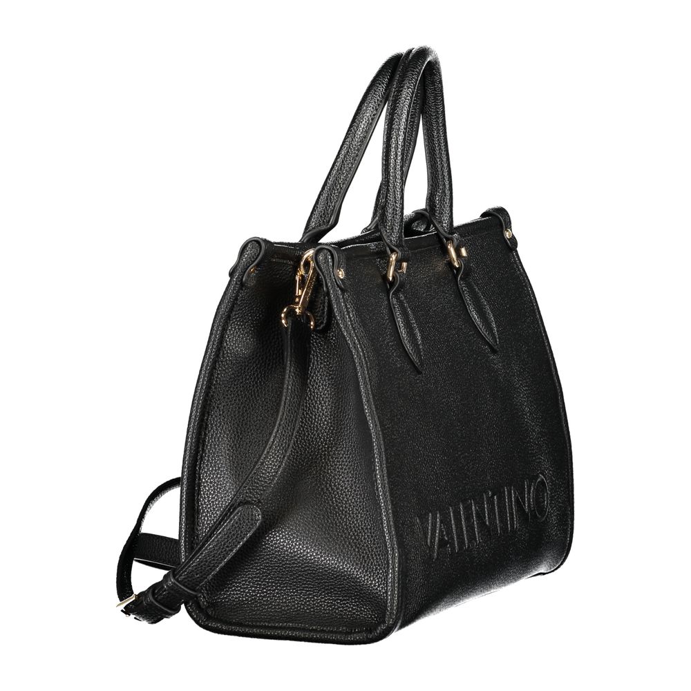 Mario Valentino Schwarze Damen-Handtasche aus Polyurethan