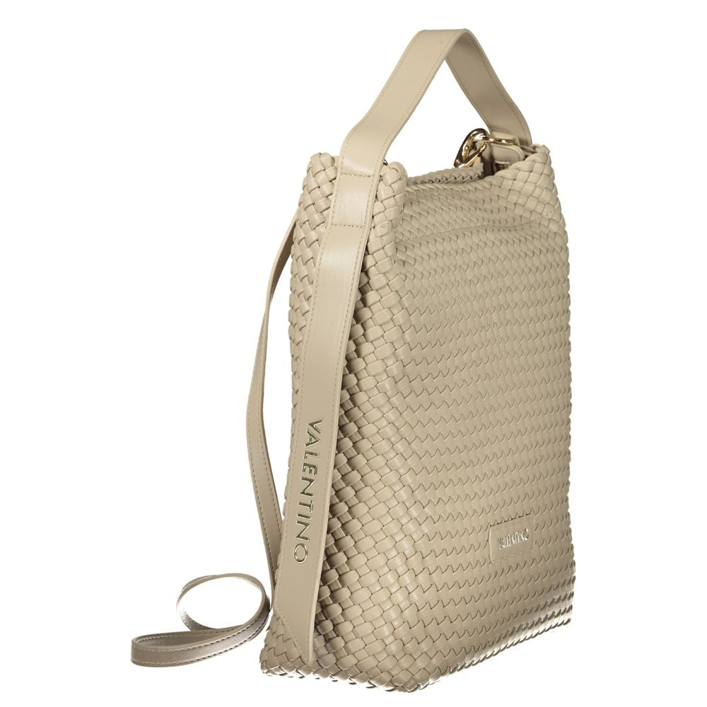 Mario Valentino Damen-Handtasche aus beigem Polyurethan