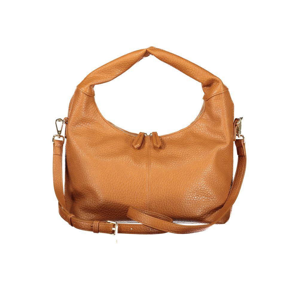Mario Valentino Braune Handtasche aus Polyethylen