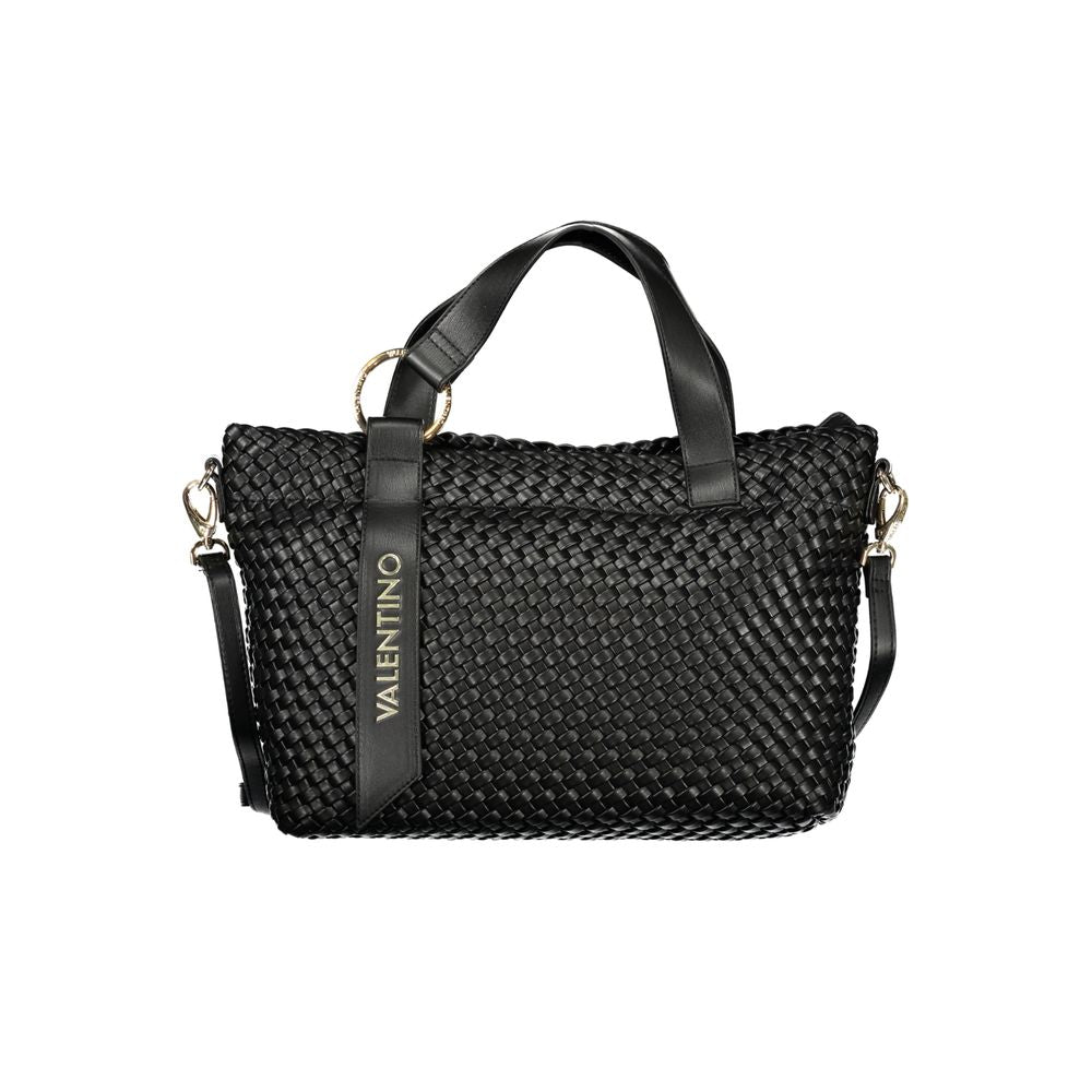 Mario Valentino Schwarze Damen-Handtasche aus Polyurethan