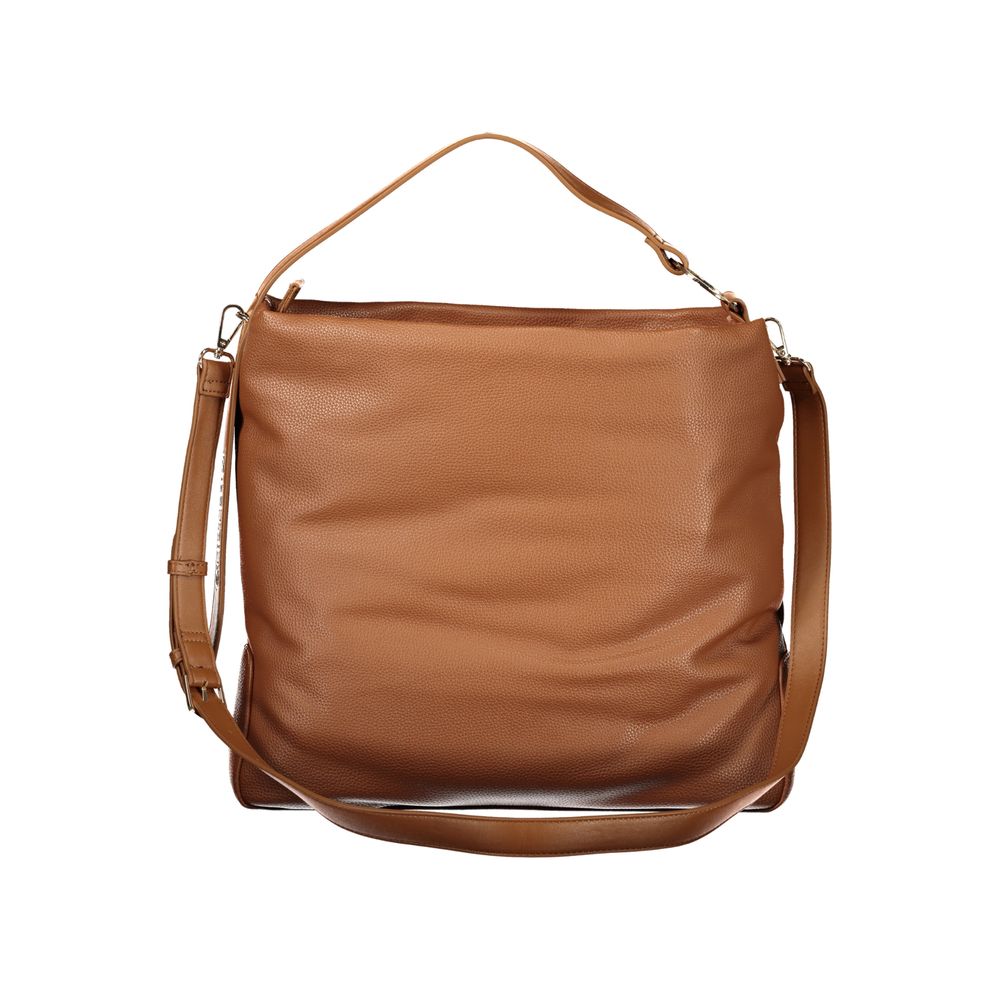 Mario Valentino Braune Handtasche aus Polyethylen