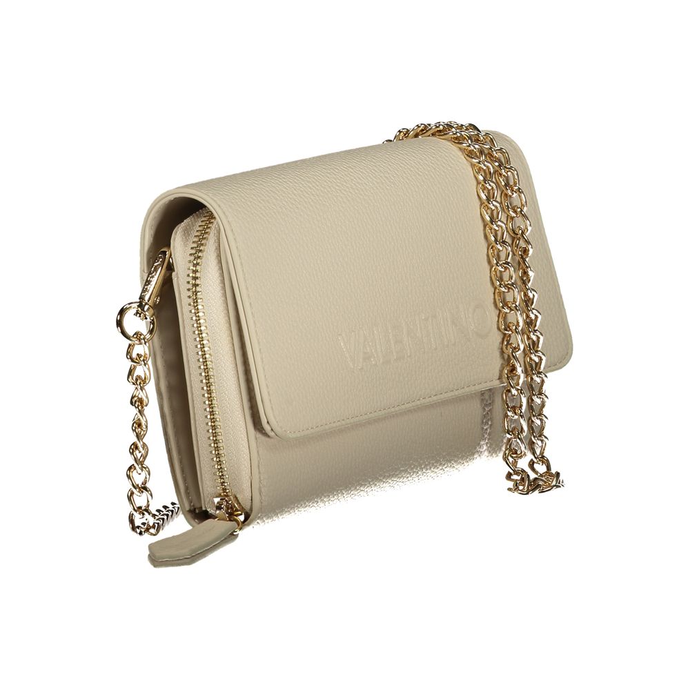 Mario Valentino Beige Polyurethane Damen Geldbörse