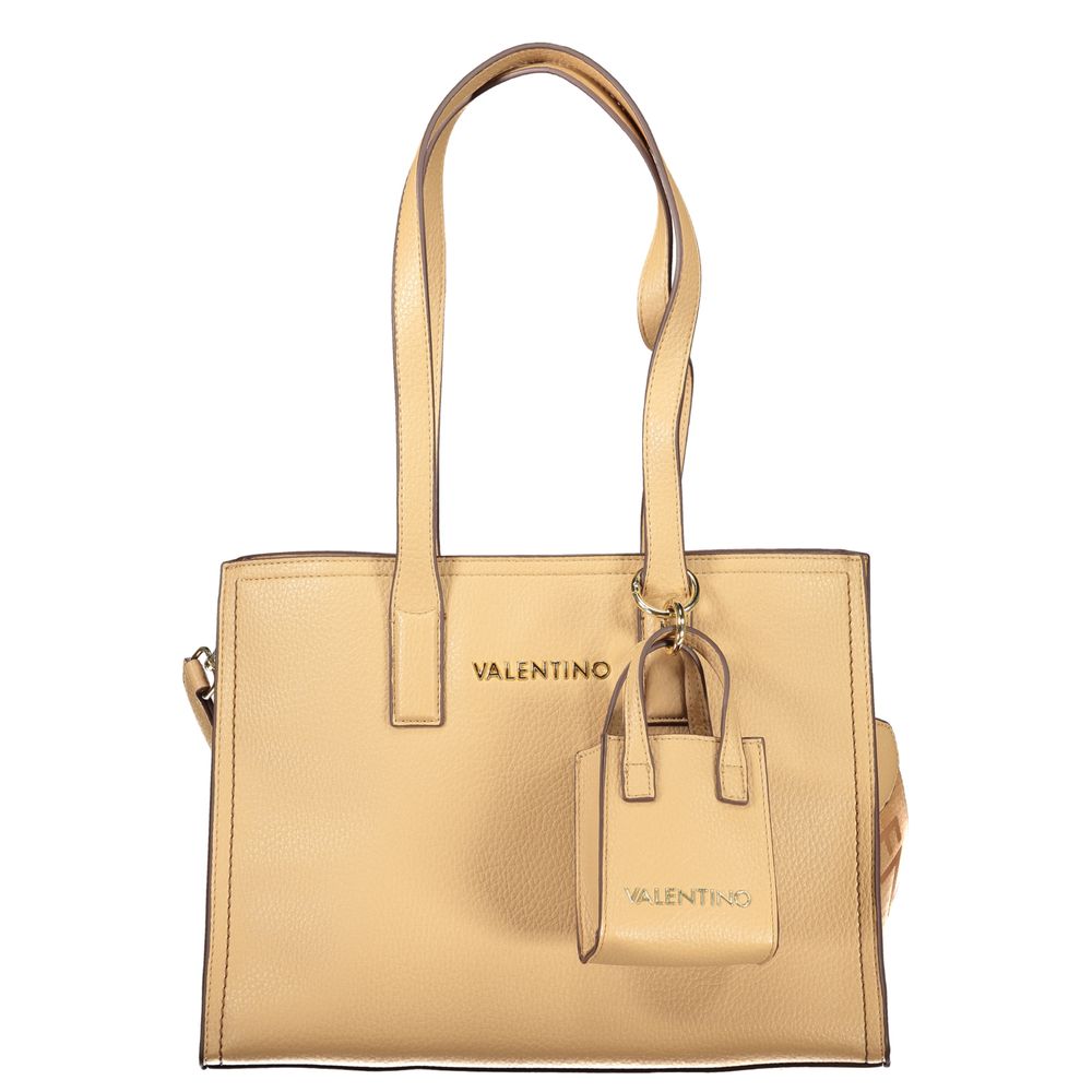 Mario Valentino Damen-Handtasche aus beigem Polyurethan