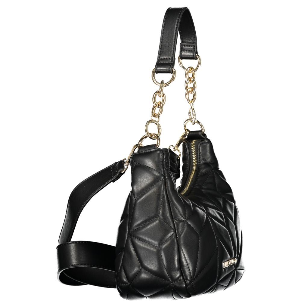Mario Valentino Schwarze Damen-Handtasche aus Polyurethan