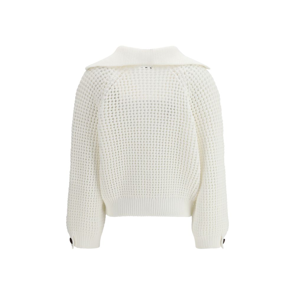 Brunello Cucinelli Weißes Baumwoll-Sweatshirt
