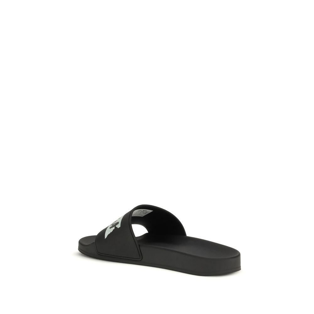 Balenciaga Schwarze Gummisandalen