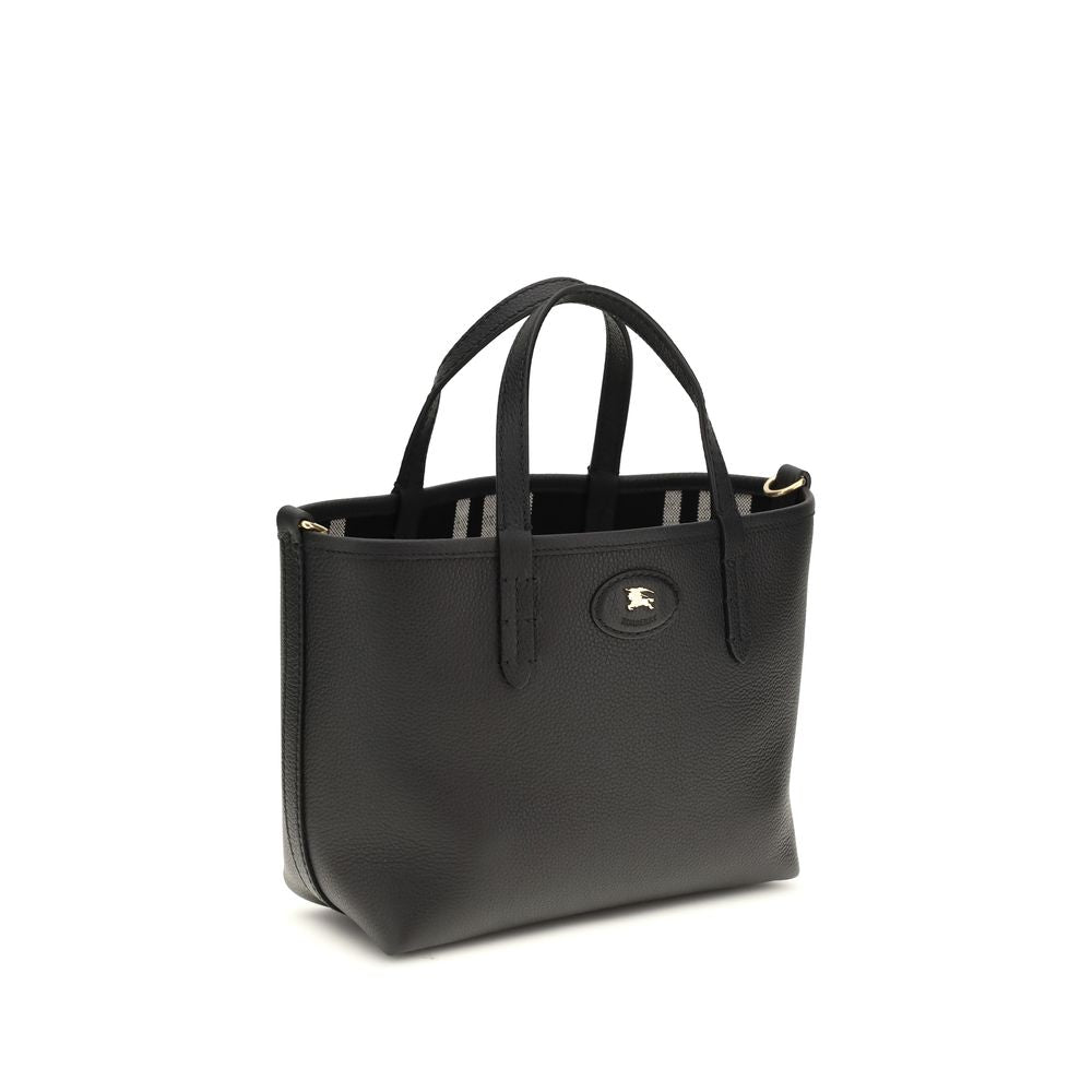 Burberry Schwarze Bos Taurus Kalbsleder Schultertasche