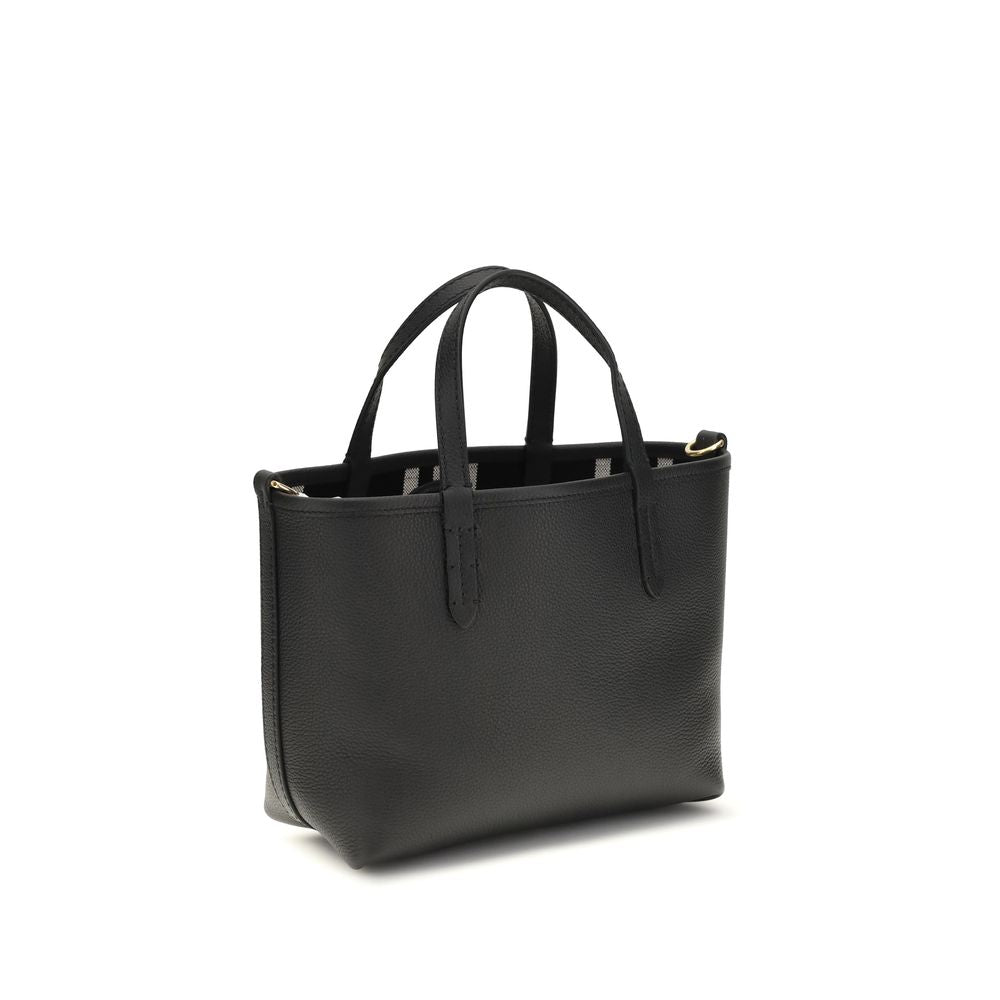 Burberry Schwarze Bos Taurus Kalbsleder Schultertasche