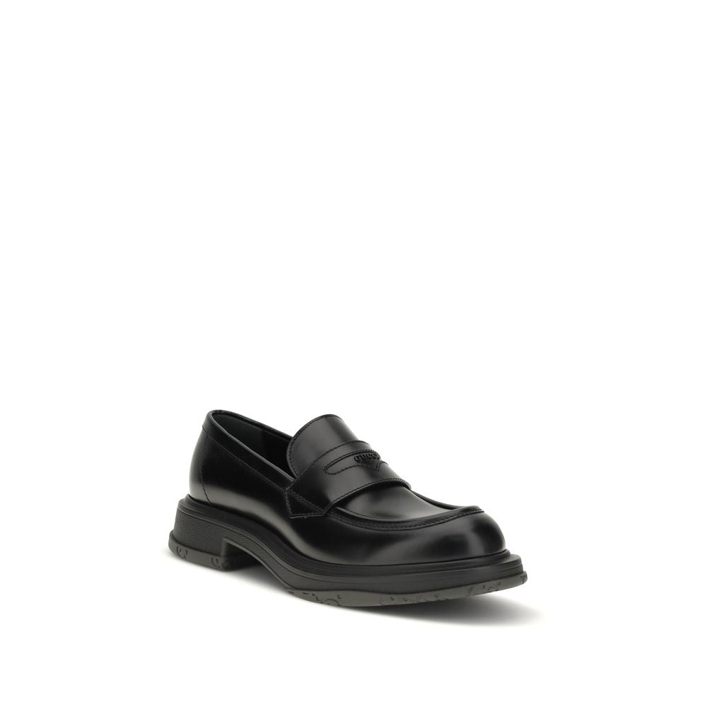 Gucci Schwarze "Bos Taurus" Kalbsleder Loafer zum Hineinschlüpfen
