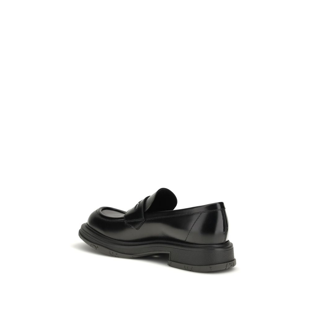 Gucci Schwarze "Bos Taurus" Kalbsleder Loafer zum Hineinschlüpfen