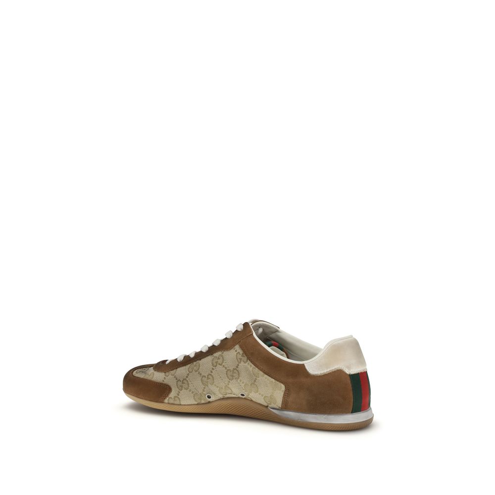 Gucci Braune Kalbsleder Bos Taurus Sneaker