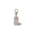 Ganni silver-tone polyethylene keyring