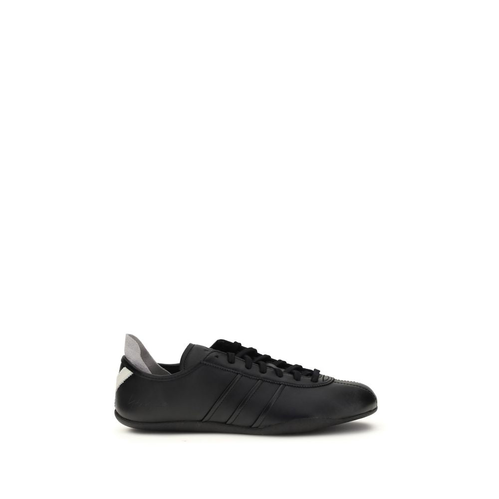 Y-3 Schwarze Bos Taurus Kalbsleder Athletic Sneaker