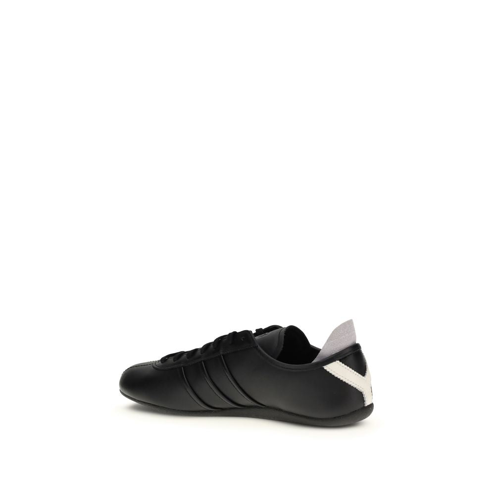 Y-3 Schwarze Bos Taurus Kalbsleder Athletic Sneaker