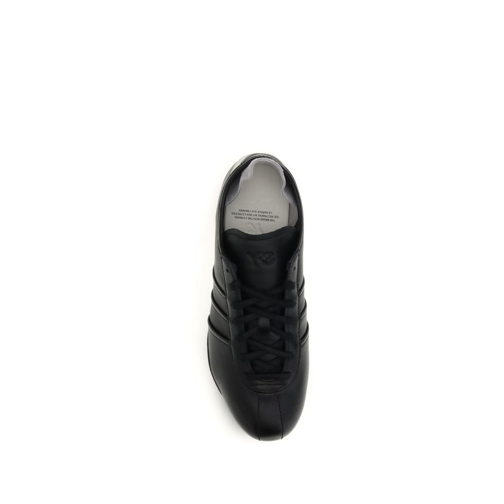 Y-3 Schwarze Bos Taurus Kalbsleder Athletic Sneaker