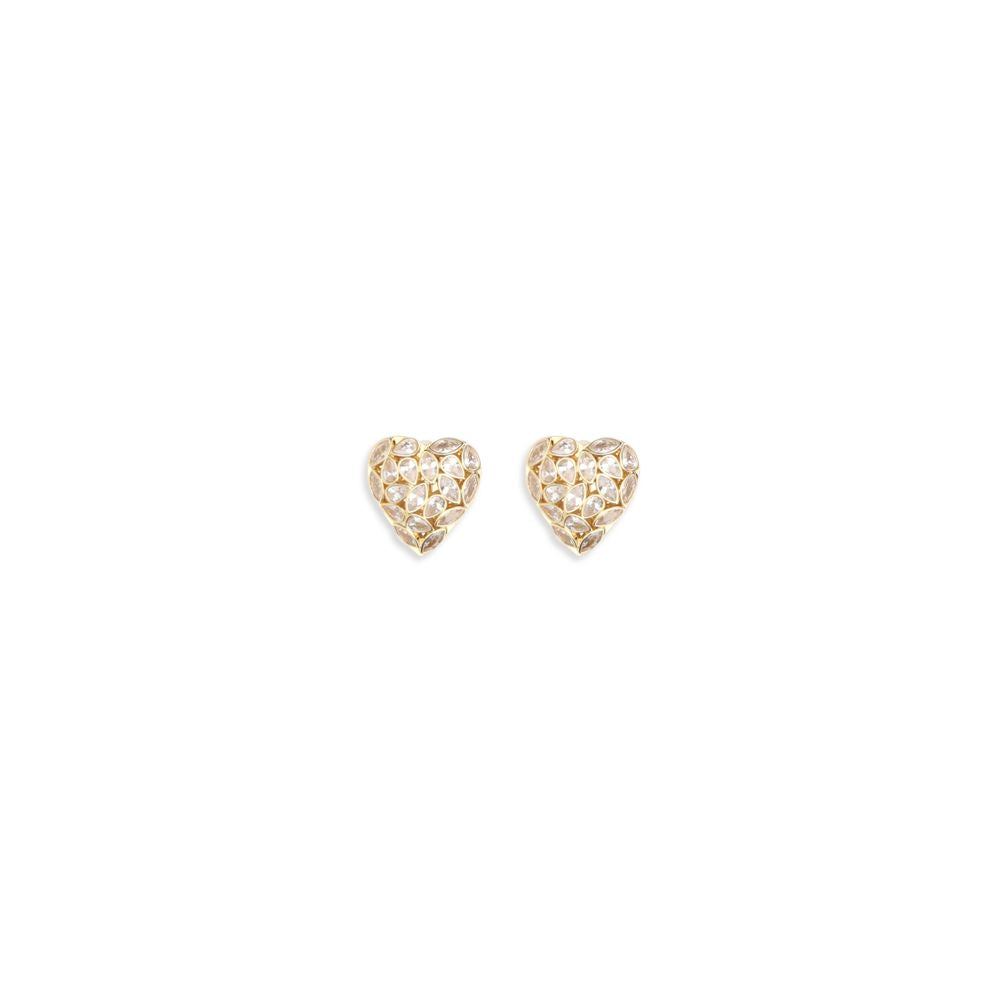Self-Portrait Gold-Finish Brass Earrings